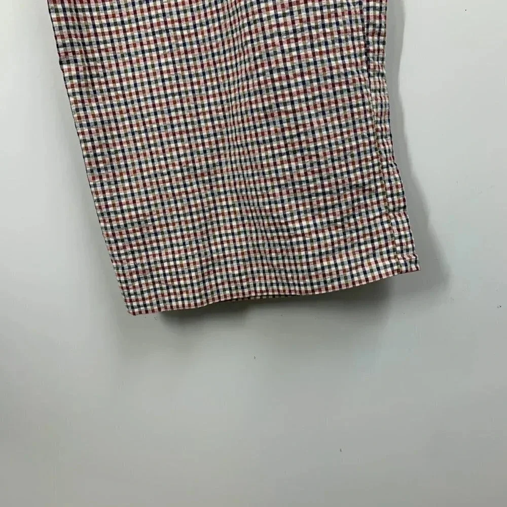 J.‎ Crew Men's Searsucker 100% Cotton Flat Front Slash Pocket Pants Size 34x30